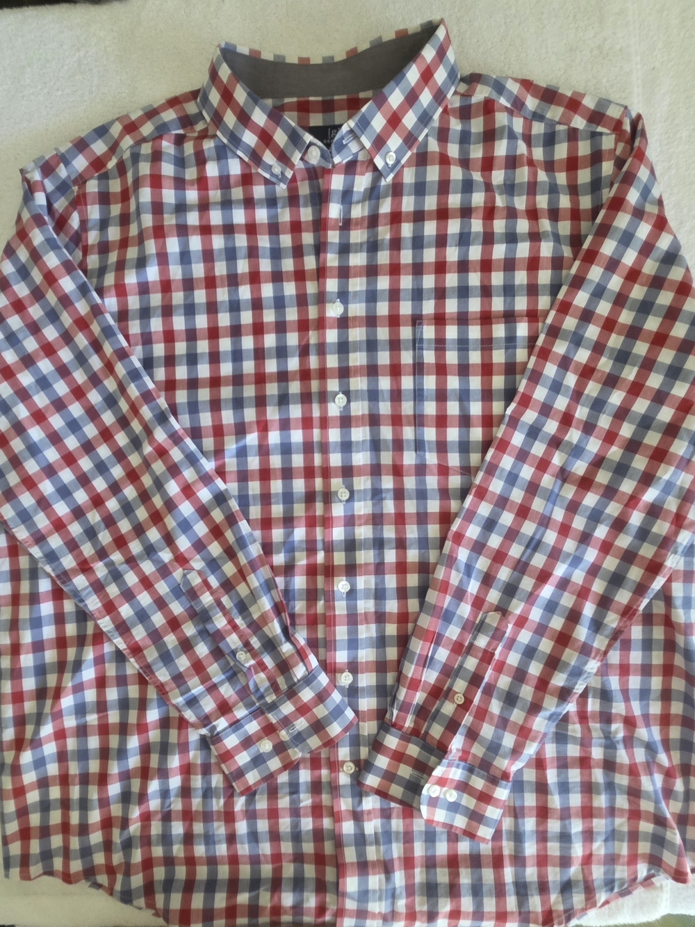 George Men's 2XL Long Sleeve Button Down Shirt